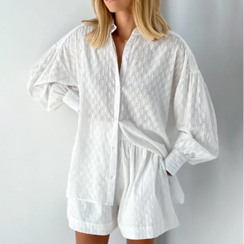 Wilmetta Set | 2-Piece Women's Summer Set – Shorts & Blouse