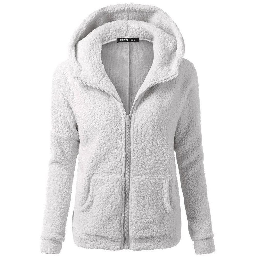 Giuliana  Fleece Hoodie | Cozy Zip-Up Warmth