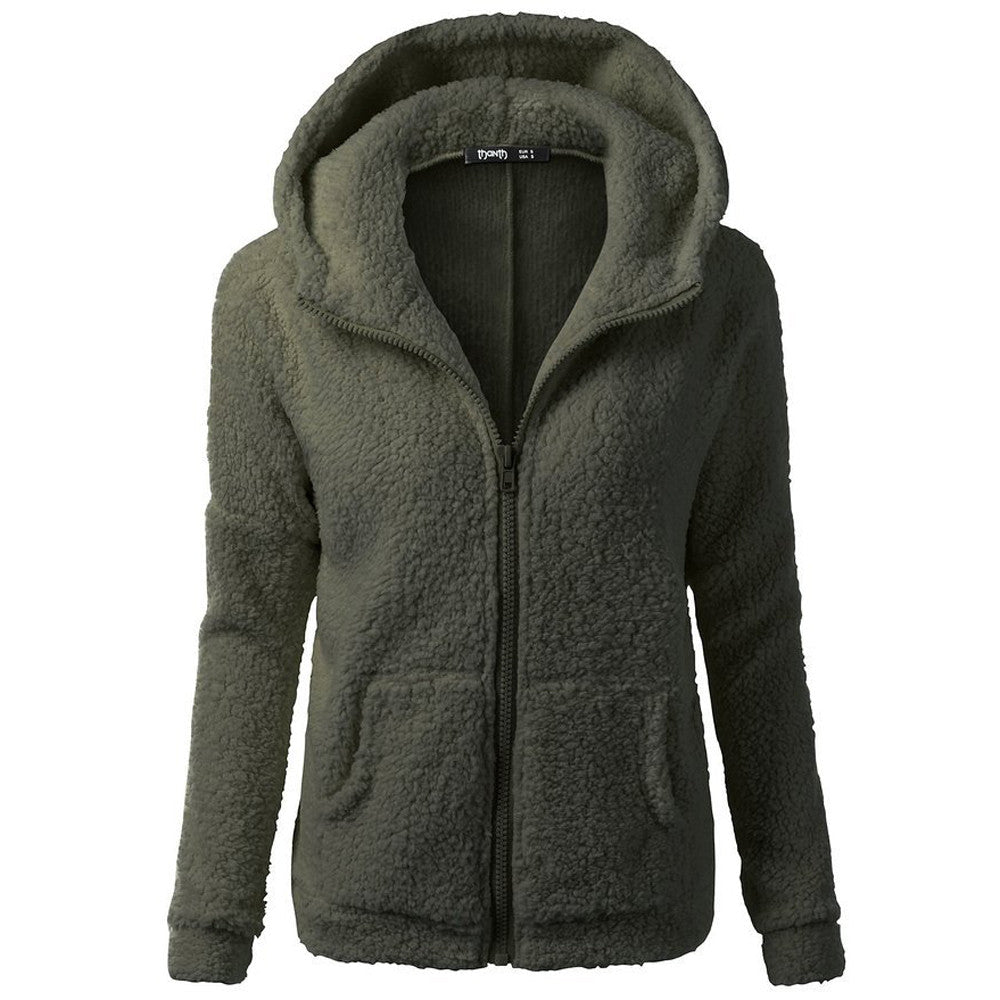 Giuliana  Fleece Hoodie | Cozy Zip-Up Warmth