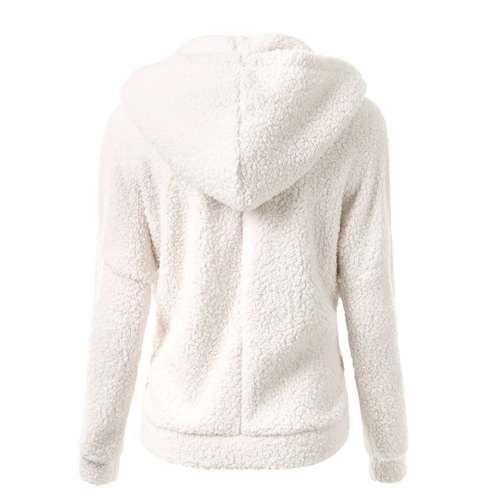 Ginevra Hoodie |Sherpa Fleece Zip-Up Hoodie