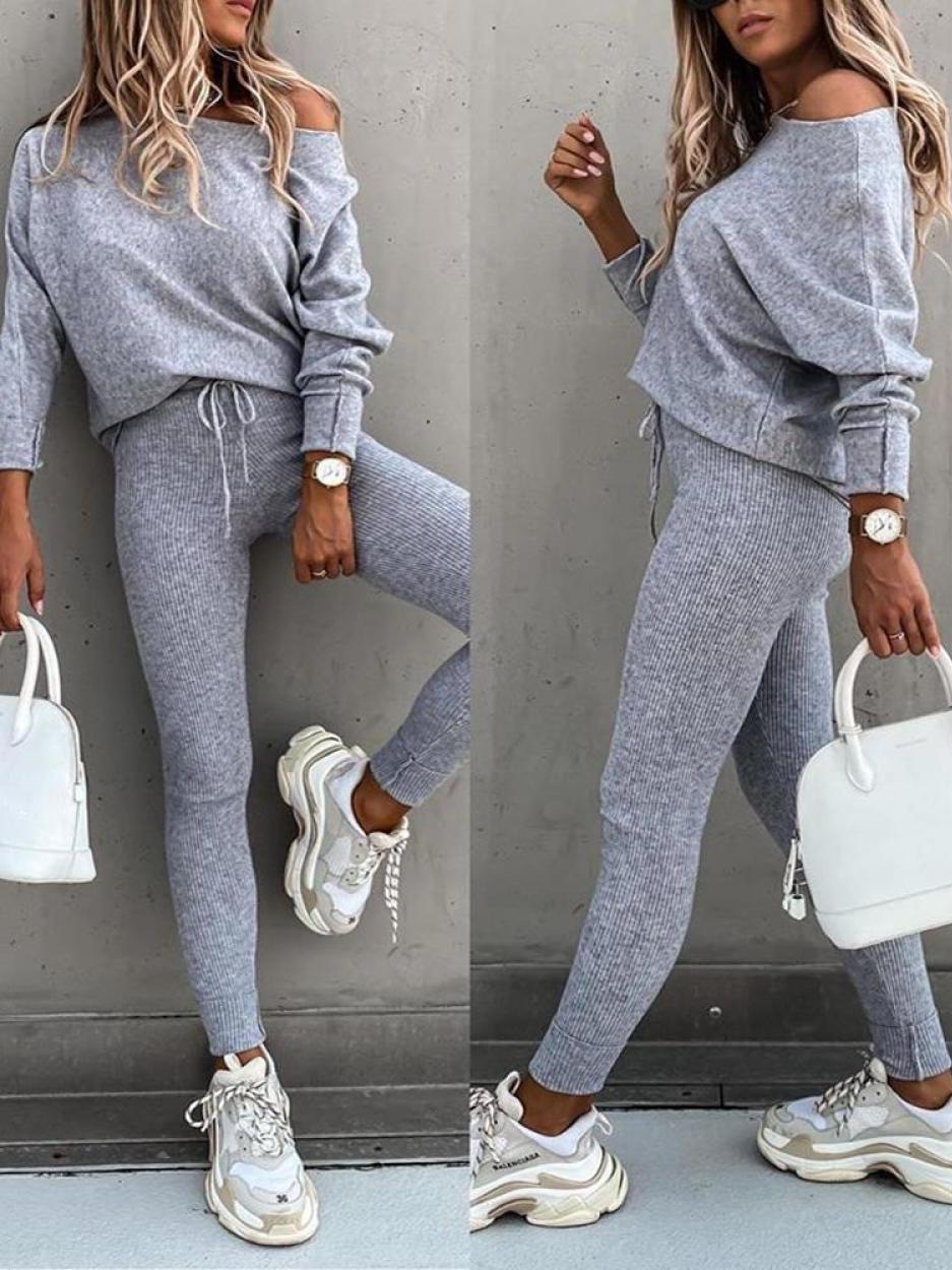 Odelia Women's Knit Sweater and Skinny Pants Set | Cozy Two-Piece Lounge Wear