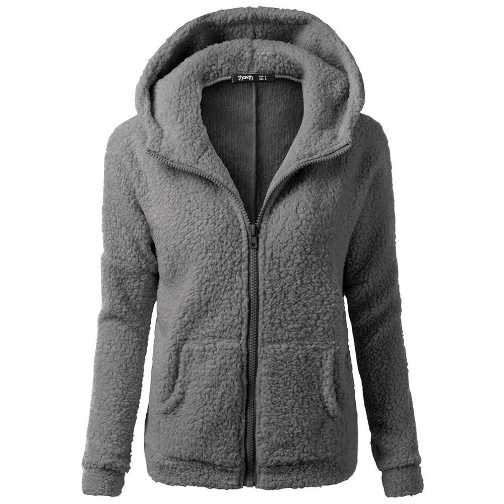 Ginevra Hoodie |Sherpa Fleece Zip-Up Hoodie