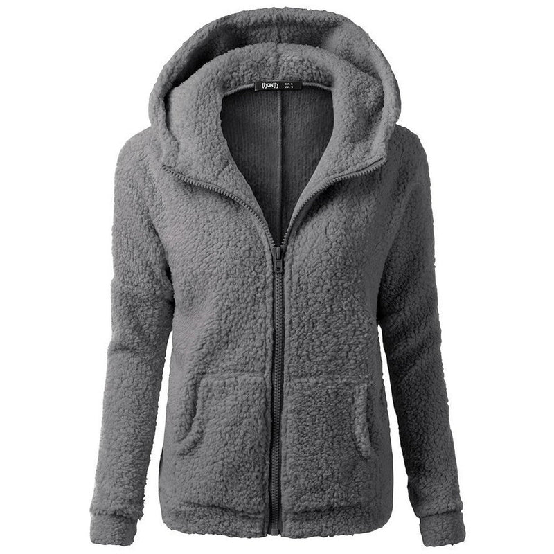 Giuliana  Fleece Hoodie | Cozy Zip-Up Warmth