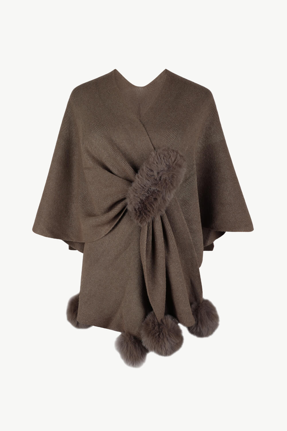 Isaura Poncho | Women's Cozy Fringe Poncho with V-Neck