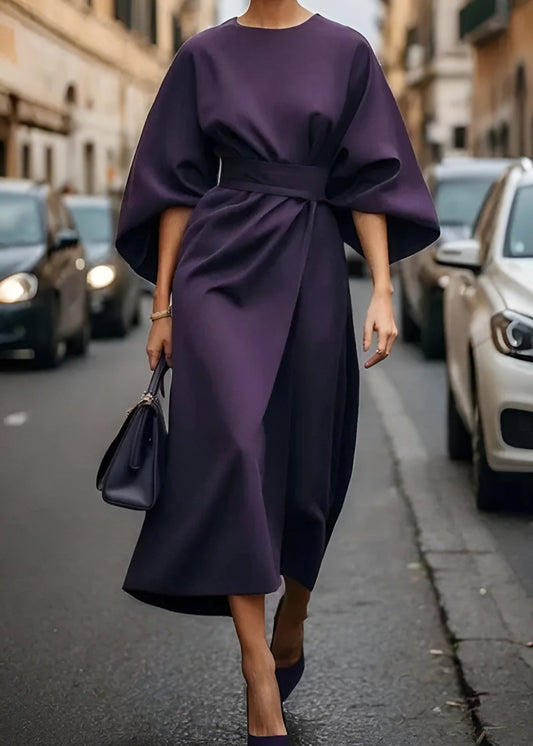 Qiyra Dress | Women's Autumn Balloon Sleeve Maxi Dress