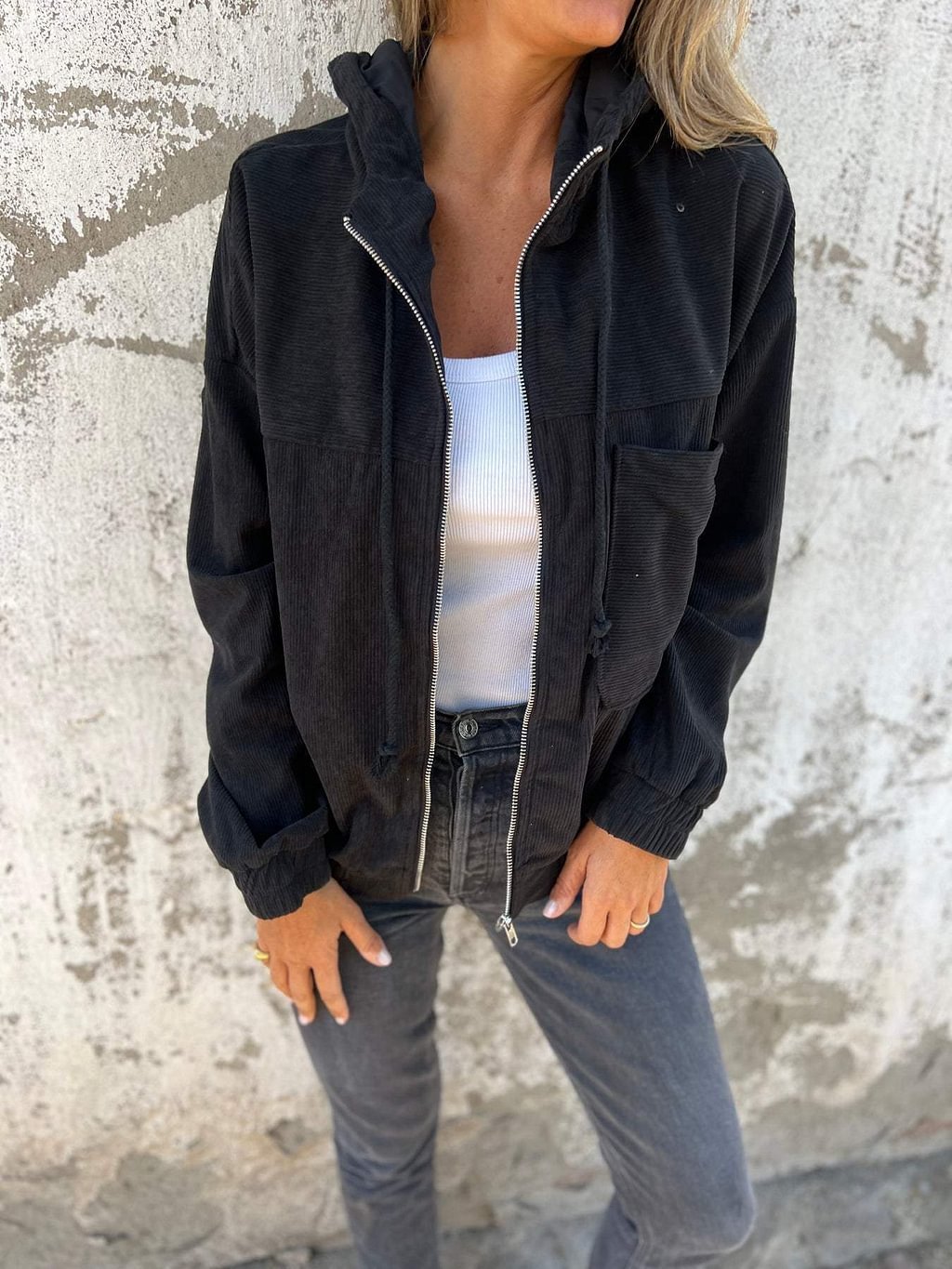 Rosalie Jacket | Women’s Autumn Urban Ease Zip-Up Jacket