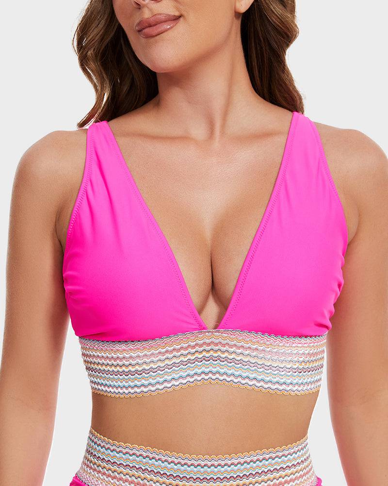 Bianca Bikini Set | Woven Waistband Two-Piece Swimsuit for Women