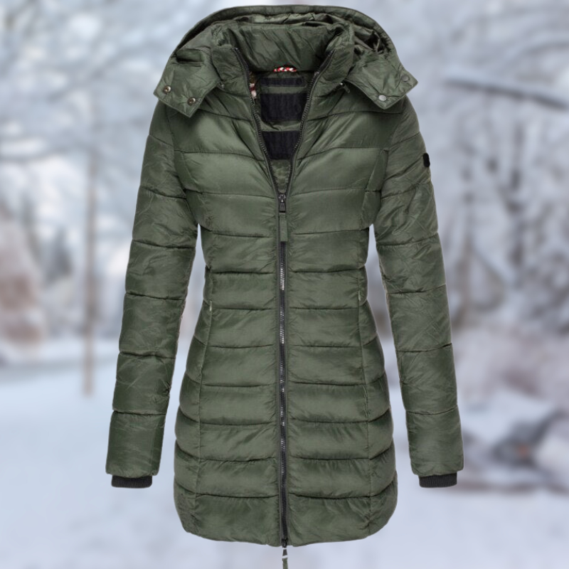 Irena Coat | Women's Stylish Mid-Length Winter Coat