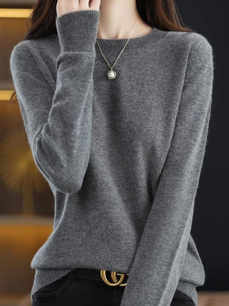 Indy Sweater | Stylish Soft Long-Sleeve Knit Sweater