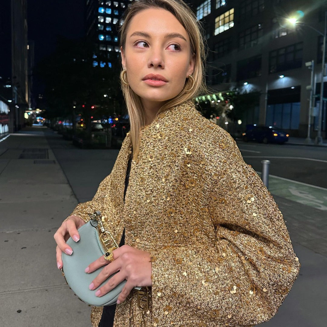 Shanaya Blazer | Autumn Sequin Statement Blazer