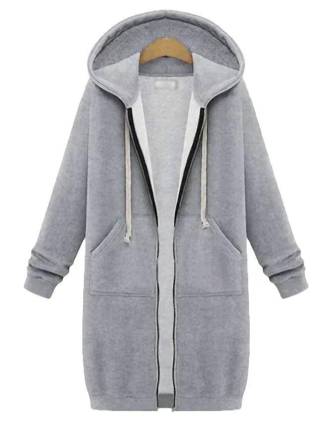 Fiera Long Cardigan | Hooded Open-Front Vest