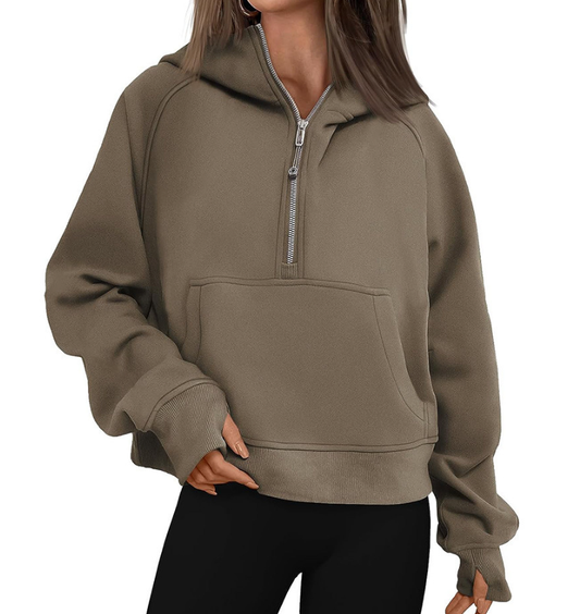 Sadie Hoodie | Women’s Autumn Lightweight Half-Zip Hoodie