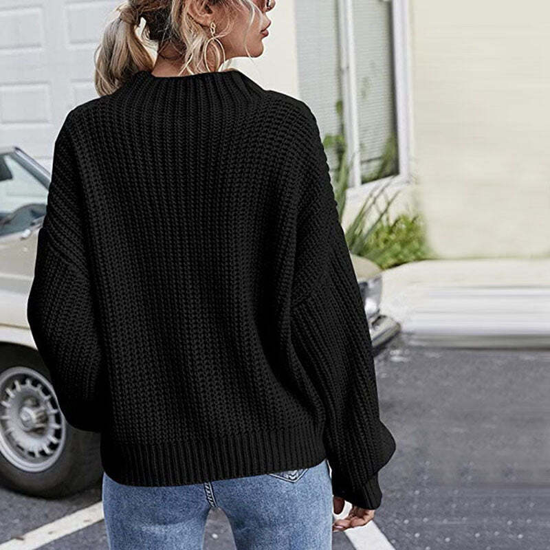 Hazel Sweater | Chunky Knit Turtleneck Sweater