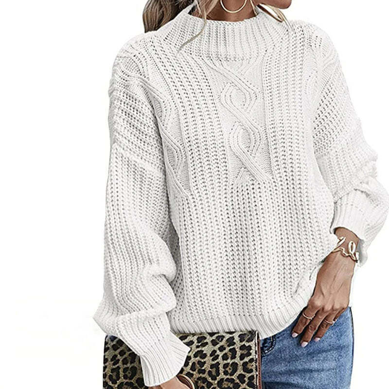 Hazel Sweater | Chunky Knit Turtleneck Sweater