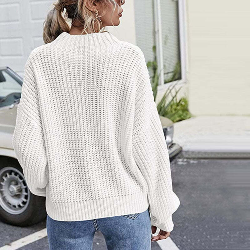 Hazel Sweater | Chunky Knit Turtleneck Sweater