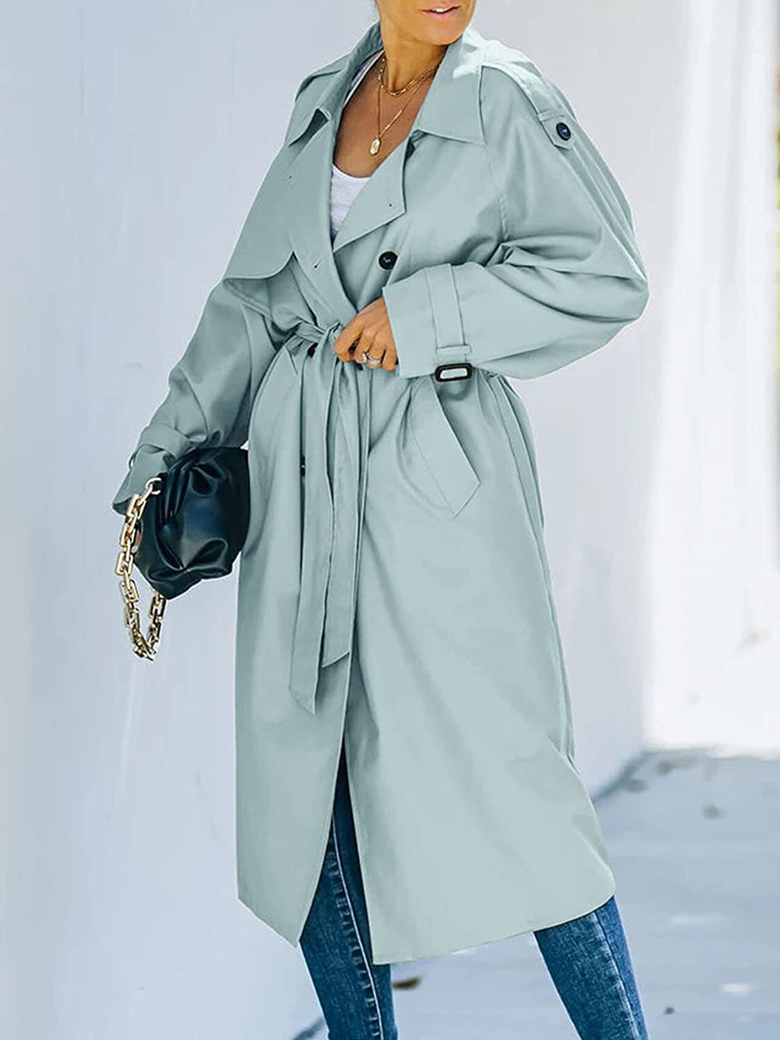 Ivy Coat | Women's Belted Long Trench Coat