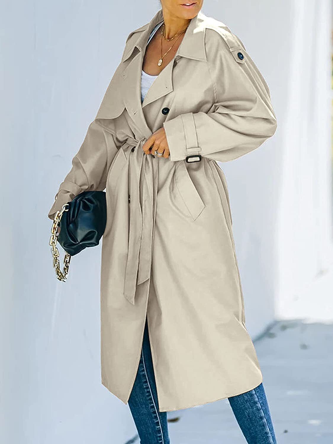 Ivy Coat | Women's Belted Long Trench Coat