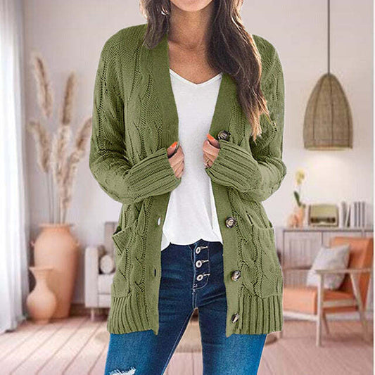 Heidi Cardigan | Cozy Cable Knit Button Cardigan