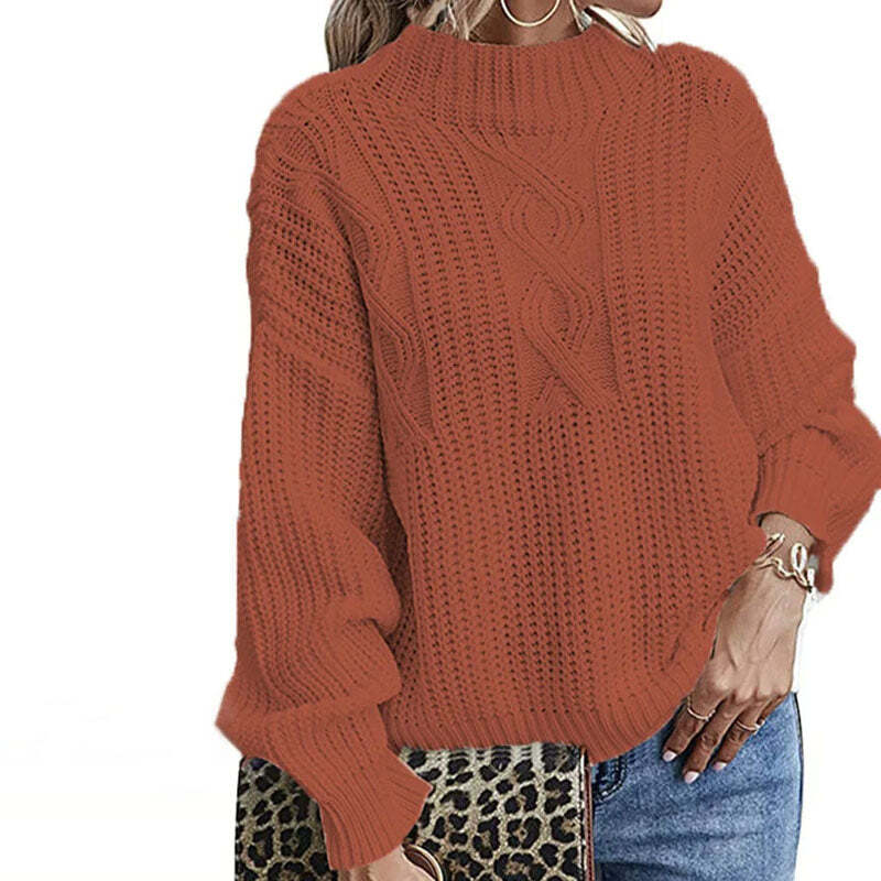 Hazel Sweater | Chunky Knit Turtleneck Sweater