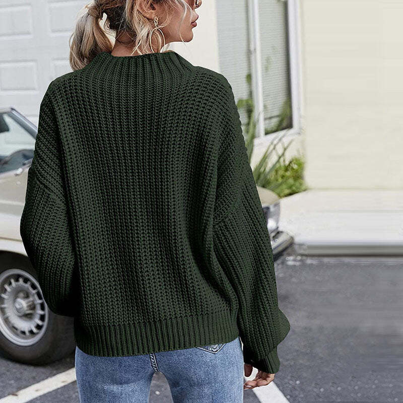 Hazel Sweater | Chunky Knit Turtleneck Sweater