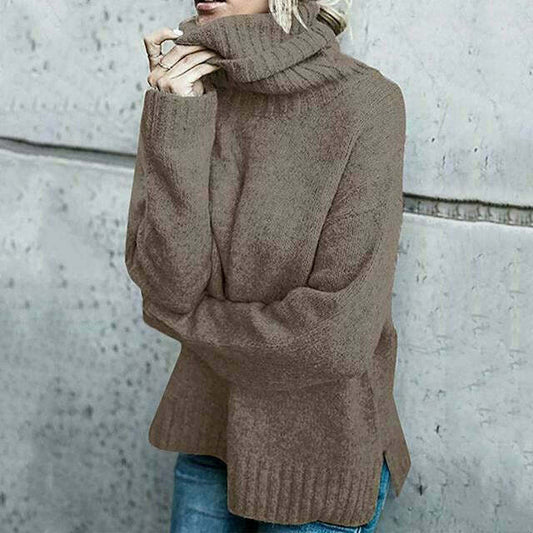 Harper Sweater | Oversized Turtleneck Knit Sweater