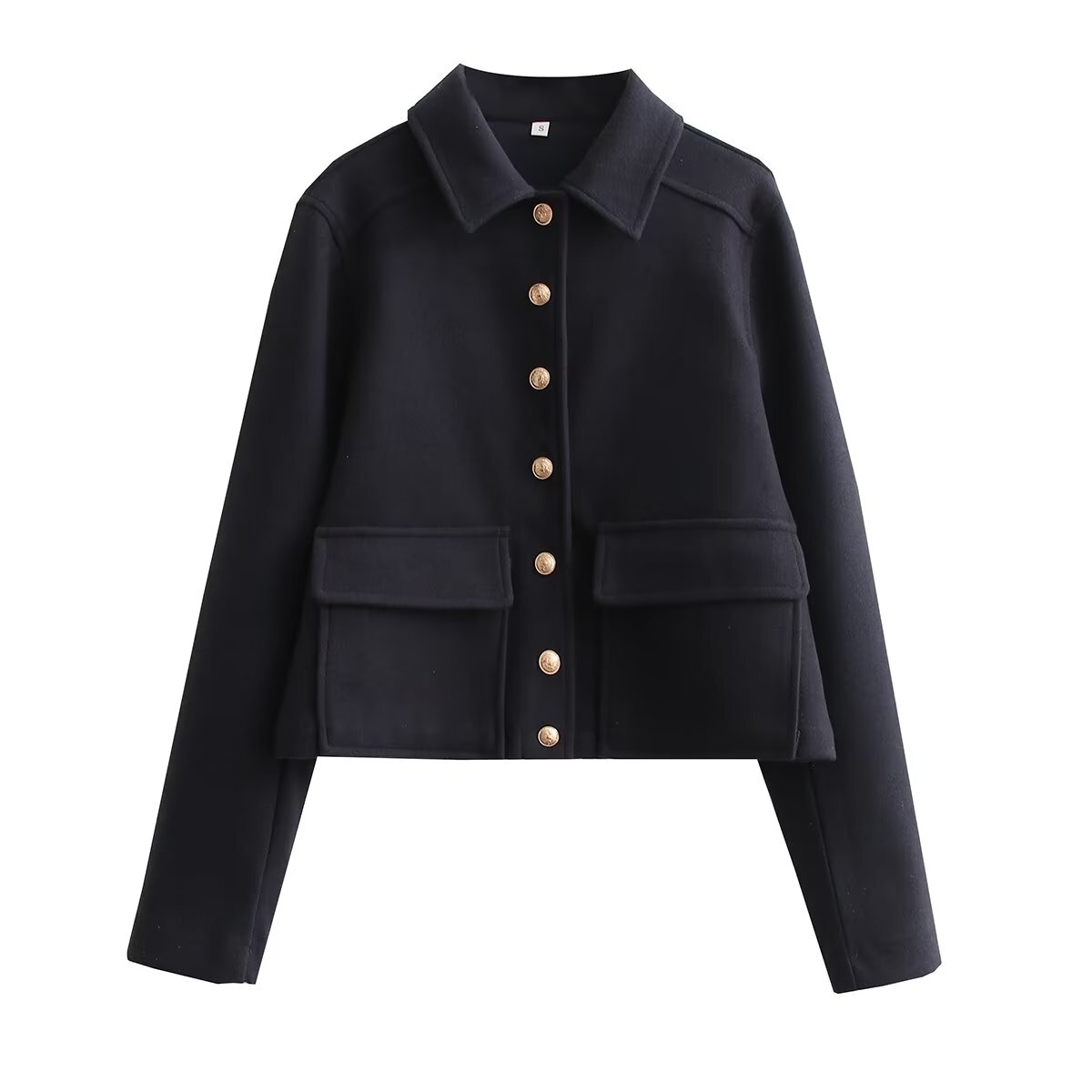 Hilda Jacket | Women's Button-Up Wool Blend Short Jacket