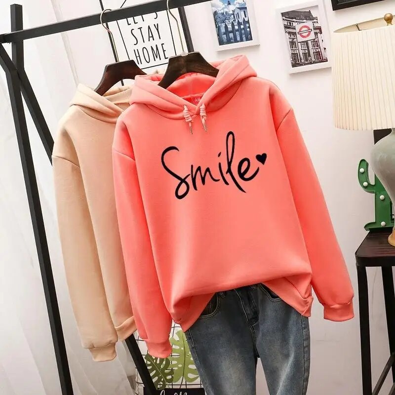 Graciela Hoodie | Comfortable "Smile" Graphic Hoodie