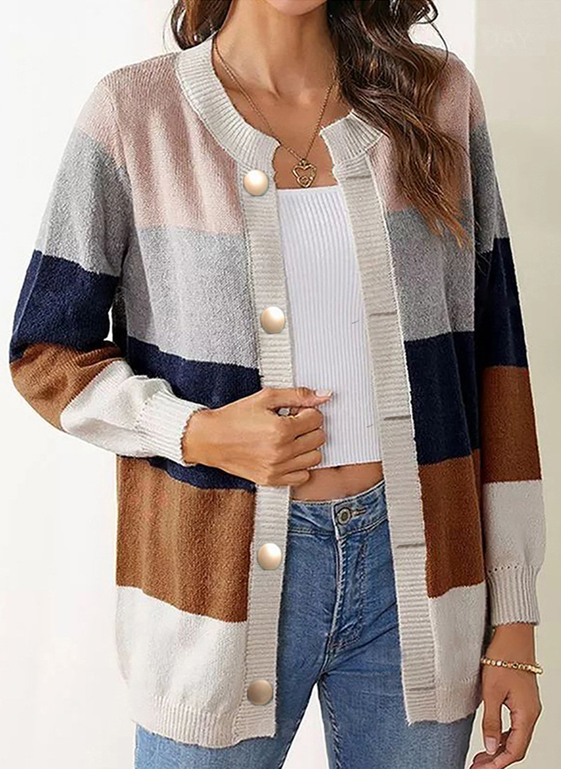 Clementine Sweater | Colorblock Long Sweater, Stylish and Comfortable