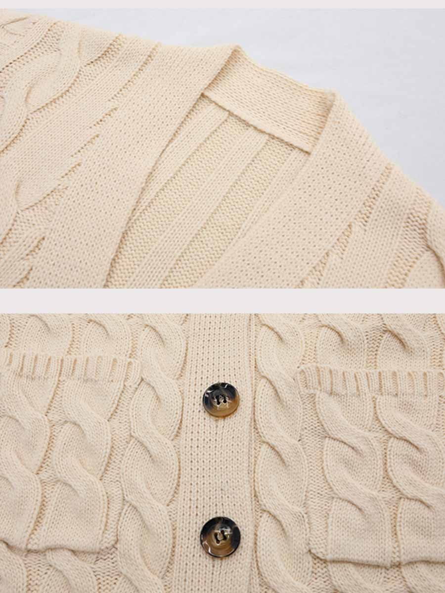 Cherie Cardigan | Cable Button Knit Cardigan, Classic and Cozy