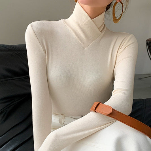 Gisela Sweater | Elegant Turtleneck Long Sleeve Sweater