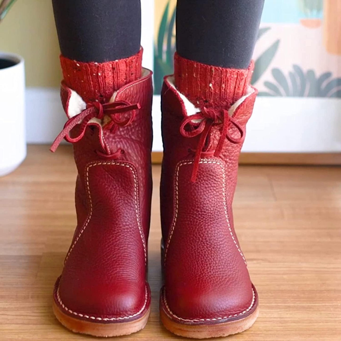 Giselle Boots | Waterproof Ankle Boots with Warm Lining