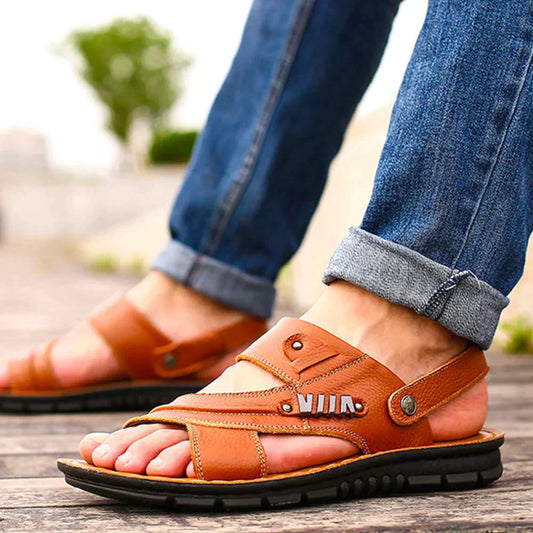 Abram Sandals | Men’s Durable Breathable Sandals with Cushioned Sole and Adjustable Straps