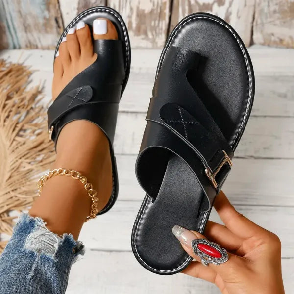 Wyleen Sandals | Cross-Strap Flat Sandals Women