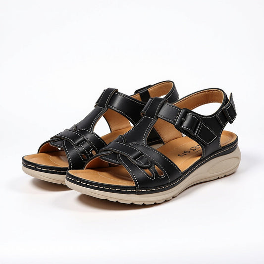 Annie Hiking Sandals | Women’s Platform Sandals with Cushioned Sole and Adjustable Straps