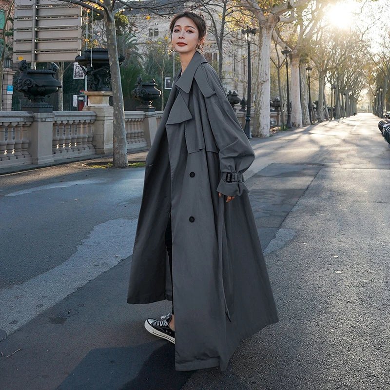 Kendra Trench Coat | Oversized Double-Breasted Classic