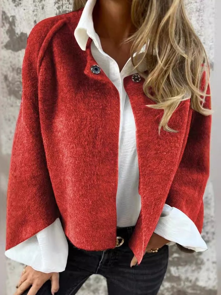 Cambria Cardigan | Stylish Loose-Fitting Short Cashmere Cardigan, Cozy and Chic