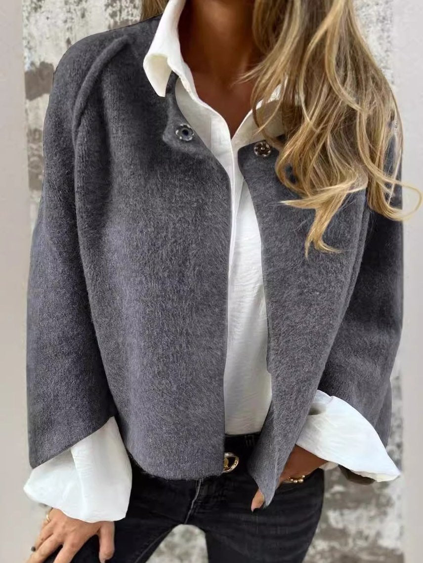 Cambria Cardigan | Stylish Loose-Fitting Short Cashmere Cardigan, Cozy and Chic
