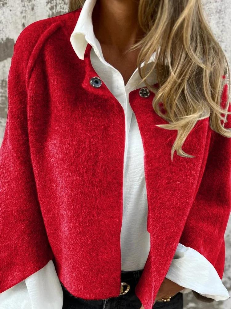 Cambria Cardigan | Stylish Loose-Fitting Short Cashmere Cardigan, Cozy and Chic