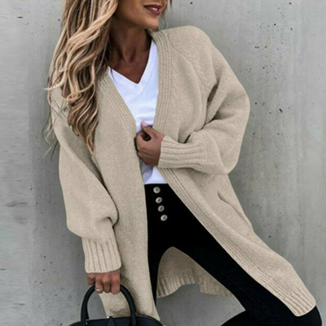 Octavia Coat | Women's Autumn Casual Solid Knitted Coat