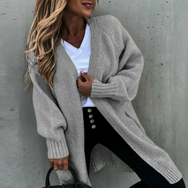 Octavia Coat | Women's Autumn Casual Solid Knitted Coat