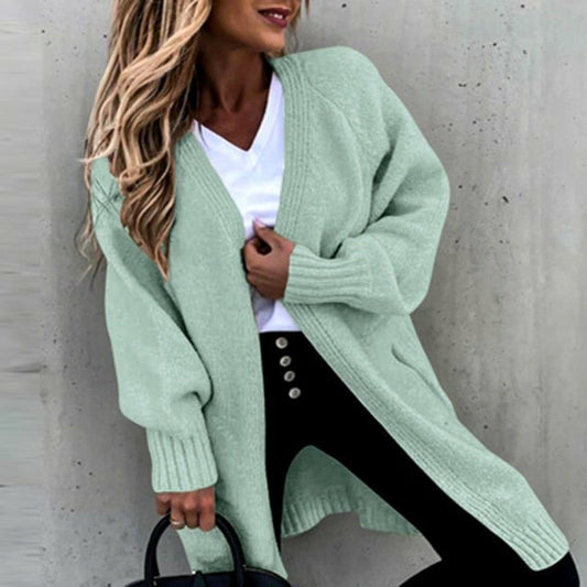 Octavia Coat | Women's Autumn Casual Solid Knitted Coat