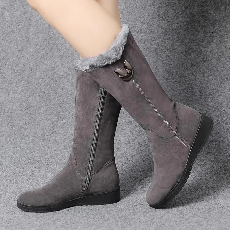 Ianthe Boots | Women's Cozy High Boots with Warm Lining