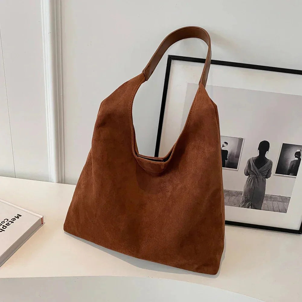 Katie Suede Tote Bag | Spacious & Soft Fall Essential