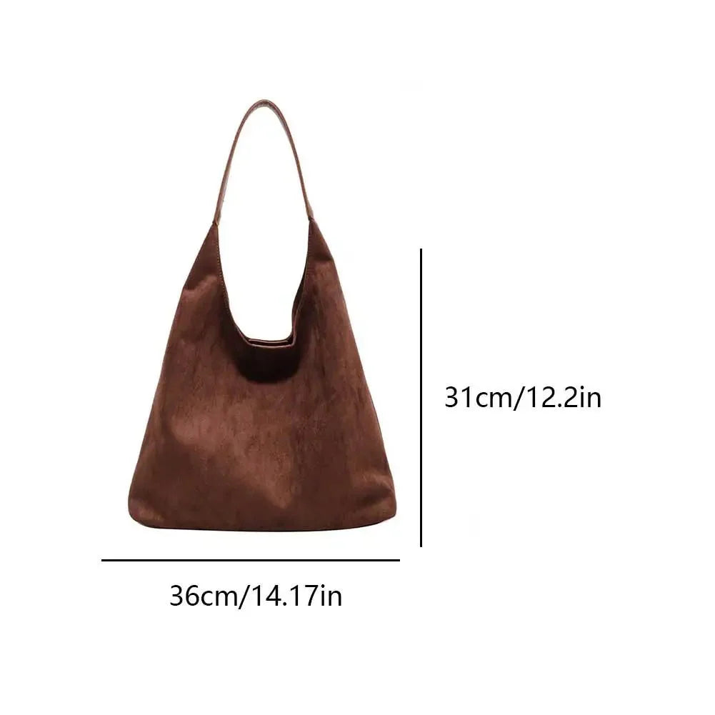 Katie Suede Tote Bag | Spacious & Soft Fall Essential