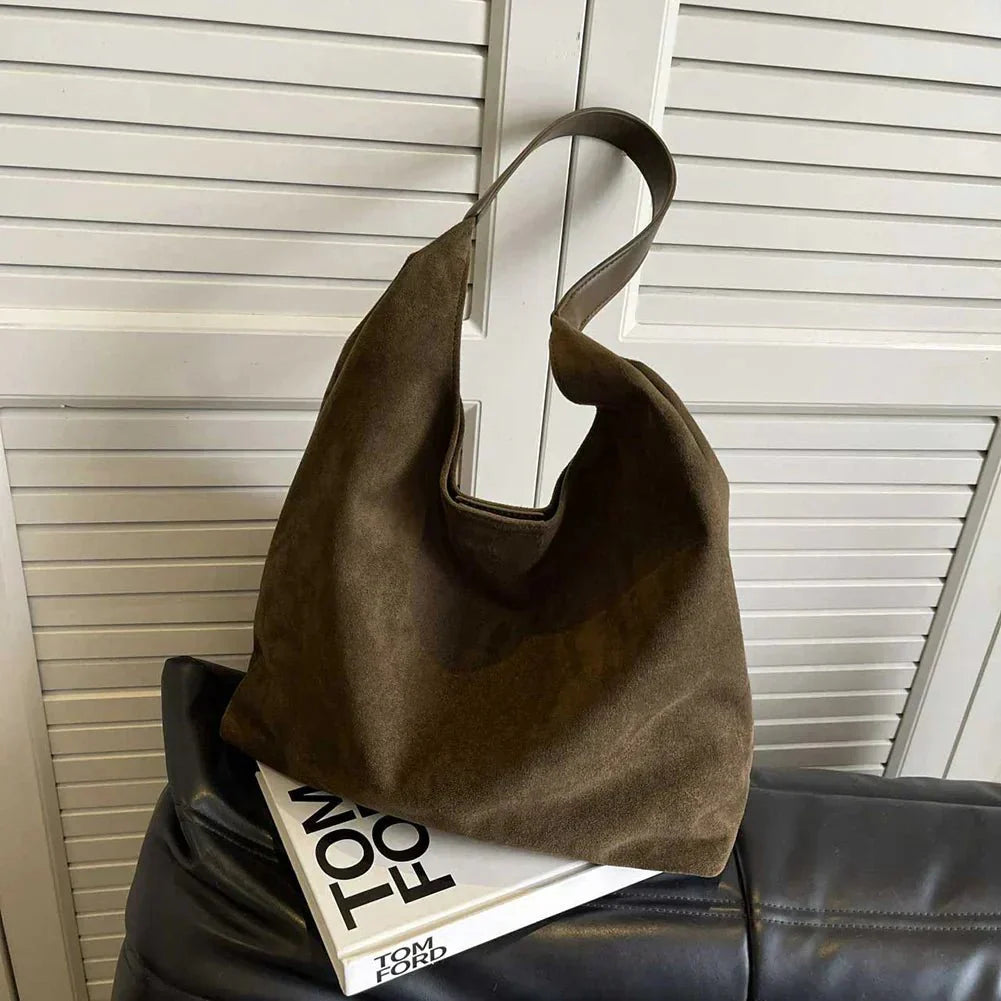 Katie Suede Tote Bag | Spacious & Soft Fall Essential