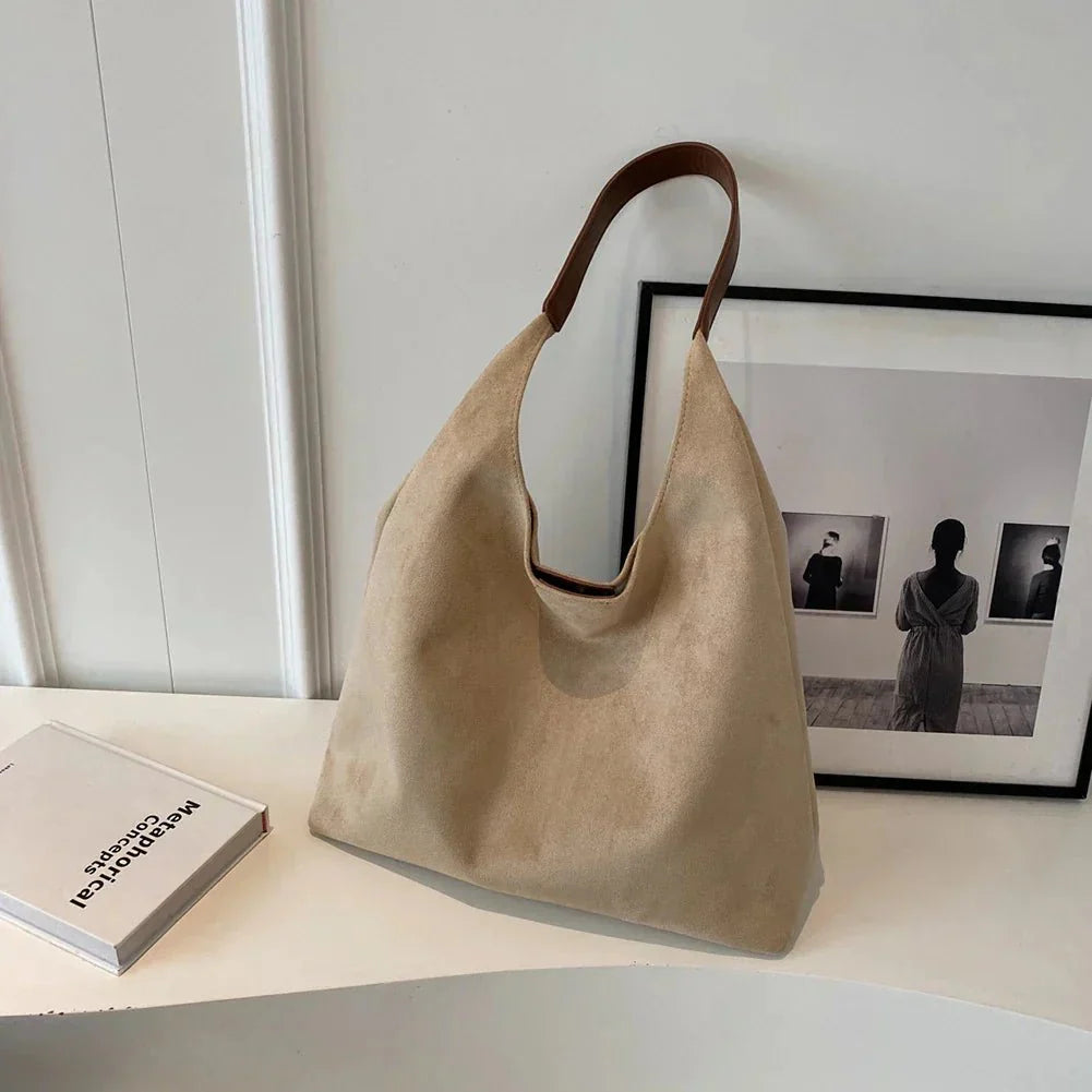 Katie Suede Tote Bag | Spacious & Soft Fall Essential