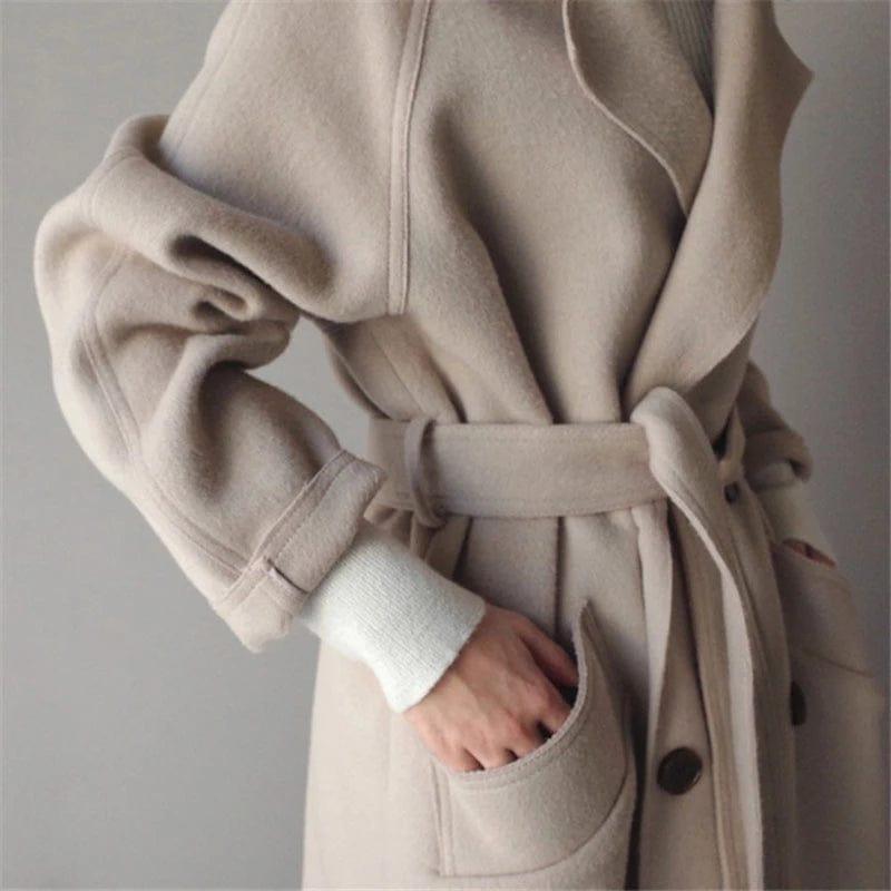 Katherine Wool Coat | Long Double-Breasted Winter Classic