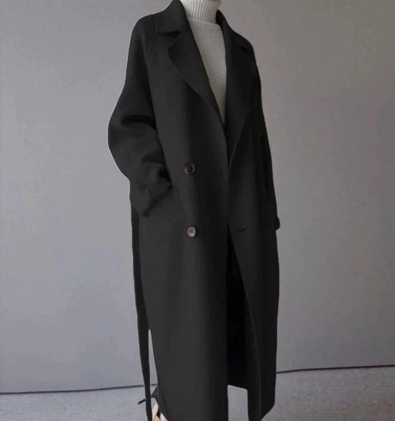 Katherine Wool Coat | Long Double-Breasted Winter Classic